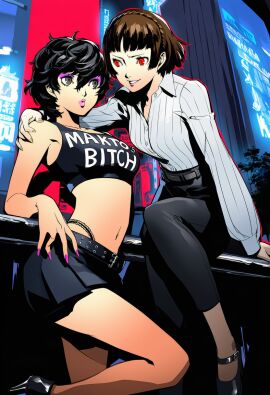 ai_generated akira_kurusu joker_(persona) makoto_niijima ren_amamiya rule_63