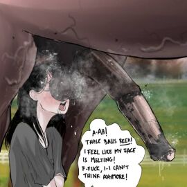 animal_genitalia animal_penis balls balls_fondling balls_on_face equid equine equine_genitalia equine_penis female female/male feral horse horse_balls horse_penis horseballs horsecock huge_cock interspecies male musk musk_clouds musk_fetish musky musky_balls musky_cock penis rachel_levi_(sinsigat) scent sinsigat smell smelly smelly_cock straight sweat sweating sweaty testicles these_aren't_my_glasses zoophilia