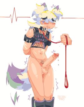 2024 :3 animal_humanoid anthro aroused balls big_penis blush bondage boobataro bound canid canid_humanoid canine canine_humanoid chest_harness circumcised circumcision_scar clothing collar digital_drawing_(artwork) digital_media_(artwork) disembodied_penis dog_humanoid duo emanata enjoying femboy fishnet_clothing genital_scar genitals grey_hair hair harness hi_res humanoid humanoid_genitalia humanoid_penis leaking_penis leash leash_pull leashed_collar male male_only mammal mammal_humanoid navel nervous obscured_eyes penis petplay pubes roleplay scar service_dog_harness service_top service_top_harness tail tail_motion tailwag