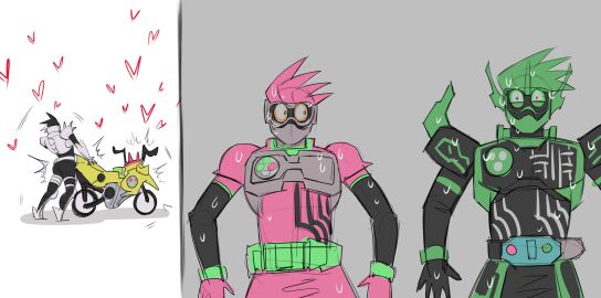 2023 4boys <3 anal anal_penetration anal_sex armor ass blush character_request from_behind from_behind_position gay green_body grey_background grey_body group heart heart_symbol kamen_rider kamen_rider_cronus kamen_rider_ex-aid_(series) kamen_rider_lazer living_machine living_vehicle machine male male/male male_only male_penetrated male_penetrating male_penetrating_male mask masked masked_male metallic_body motion_lines motorcycle penetration penile penile_penetration penis penis_in_ass pink_body shocked shocked_expression simple_background standing sweat tailpipe tailpipe_penetration tokusatsu vehicle wdp66281167 white_background yaoi yellow_body