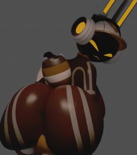 big_ass big_butt huge_ass huge_butt massive_ass massive_butt robot robot_girl steamybroth tagme tempo_(project_turboblast) twerking video