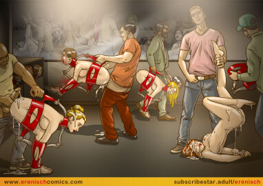 6+boys 6+girls bondage breasts completely_nude cum cumdrip cumdump erenisch female humiliation large_breasts male mass_rape misogyny multiple_boys multiple_females multiple_girls multiple_males nude nude_female_clothed_male orgy original party_wipe penis public public_use restrained sex sex_slave slave straight