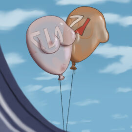 2d 2d_(artwork) 2d_artwork balloon balloon_fetish balloons bioware dark_skin female light_skin mass_effect randomaustralian rule34 string strings video_game video_game_franchise video_games