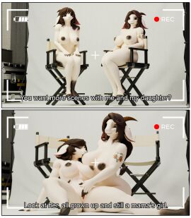 age_difference anthro arm_tattoo bovid breastfeeding breastfeeding_during_sex breasts caprine daughter_(lore) dialogue duo female female/female genitals goat heather_(sleezylobo) hi_res incest_(lore) laura_(sleezylobo) mammal mature_female mother_(lore) mother_and_child_(lore) mother_and_daughter_(lore) parent_(lore) parent_and_child_(lore) parent_and_daughter_(lore) pussy recording rubbing_pussy sleezylobo subtitled tattoo text warfare_goat