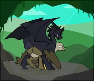 anal anal_penetration anal_sex angry animated ass avian ball_(object) balls balls_deep beak big_balls black_body bouncing_ass bouncing_balls degradation dialogue doggy_style dominant dominant_feral dominant_male domination dragon feral feral_on_feral feral_penetrated feral_penetrating feral_penetrating_feral from_behind_position gryphon humiliation insult male male/male male_only male_penetrated male_penetrating moan moaning mp4 mythological_avian mythology original_characters roksim scalie sex slap sound sound_edit sound_effect sound_effects sound_warning video voice_acted webm western_dragon