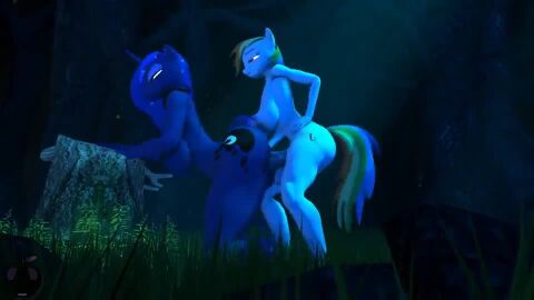 age_difference animal_genitalia animal_penis anthro anthro_on_anthro anthro_penetrated anthro_penetrating anthro_penetrating_anthro equid equine friendship_is_magic hasbro my_little_pony mythology princess_luna_(mlp) rainbow_dash_(mlp) tagme tkaloniesfm video