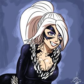 black_cat_(marvel) black_cat_(symbiote_queen) black_cat_(web_of_shadows) felicia_hardy female furanshi marvel marvel_comics spider-man:_web_of_shadows spider-man_(series) symbiote tagme