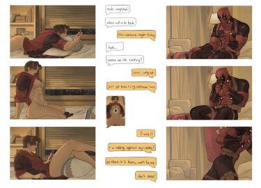 deadpool gay lkikai male male/male male_only marvel marvel_comics peter_parker spider-man spider-man_(series) wade_wilson