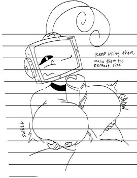 1futa 1girls big_breasts big_penis bolt_4200 breast_expansion breast_grab breast_growth breast_growth_(enlargement) breast_press breast_squeeze breast_squish breasts female futa_on_female futanari intersex iris_(bolt_4200) kate_(bolt_4200) nipple_piercing nipples paizuri penis piercing screen_face tv_head tv_woman