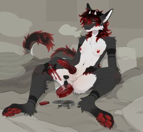 absurd_res ambiguous_gender anthro bong breasts dragon drugs futanari hi_res intersex inviting knot looking_at_viewer male marijuana mythological_creature mythological_scalie mythology pawpads paws scalie smoking smoking_marijuana solo_male spread_legs spreading tbdborzoi