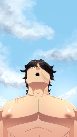 animated bara big_pecs disventure_camp gay implied_anal jiggle jiggling_breasts male male_only riding tagme tom_(disventure_camp) ushint video