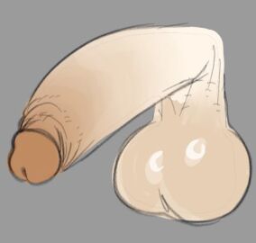 2d 2d_(artwork) 2d_artwork balls ballsack big_balls big_penis foreskin ic0nmon iconom male male_only penis tagme uncircumcised