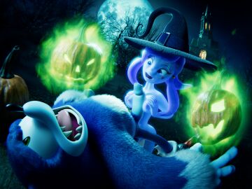 3d anthro blue_body blue_eyes blue_fur breast_play breasts digital_media_(artwork) duo erection eulipotyphlan female food fruit fur ganondork genitals ghost green_eyes hair halloween hedgehog hi_res holidays humanoid humanoid_genitalia humanoid_on_anthro humanoid_penis lah male male/female mammal nipples open_mouth paizuri penis plant pumpkin purple_hair sega sex sonic_(series) sonic_the_hedgehog sonic_the_hedgehog_(series) sonic_the_werehog sonic_unleashed spirit titfuck titjob were white_body white_fur