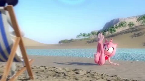 3d amy_rose ass ass-up_face-down bare_legs barefoot beach bent_over day feet green_eyes hitmarker2nsfw legs_up leotard medium_hair pink_fur pink_hair posing_for_viewer pov sea seductive sega sitting soles sonic_(series) standing swimsuit tagme tail teen teen_girl teenage teenage_girl teenager toes video