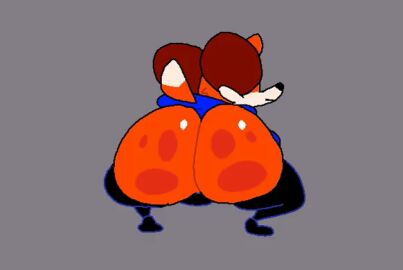 2d 2d_animation animated anus anus_peek ass bubble_ass bubble_butt clapping_ass clapping_buttocks clapping_cheeks furry furry_male furry_only gay looking_at_viewer male soups_(superiorfox) superiorfox thick thick_ass thick_thighs twerk twerking