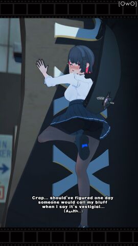 1girls 3d 9:16 absurd_res animal_genitalia blue_hair blush bodily_fluids bottomwear city cloaca clothing colored_fingernails colored_nails dialogue digital_media_(artwork) ellen_joe exhibitionism female fingernails footwear gameplay_mechanics genital_fluids genitals hair hi_res humanoid legwear letterbox multi_genitalia multi_pussy nails outside owo_sfm panties pantyhose penetration public public_sex pussy raised_leg red_eyes sex sex_toy sex_toy_in_pussy sex_toy_insertion shark_tail sharp_teeth shirt shoes skirt source_filmmaker_(artwork) teeth topwear underwear vaginal_fluids vaginal_penetration vibrator vibrator_in_pussy white_clothing white_shirt white_topwear zenless_zone_zero