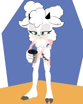 2d coffee_cup early_morning furry idw_comics idw_publishing lanolin_the_sheep mobian mobian_(species) mobian_sheep nap´sart robe robe_only sega sonic_(series) sonic_the_hedgehog_(comics) sonic_the_hedgehog_(idw) sonic_the_hedgehog_(series) tired_eyes