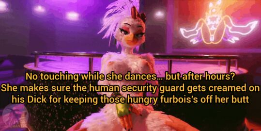 animated five_nights_at_freddy's furry furry_female human_on_anthro humaned humaned_caption tagme tagme_(artist) woolfy_thebitch