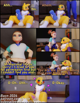 1boy 1girls 2024 3d anthro anthro_male_on_human_female anthro_on_human bacn balls bandai_namco big_breasts blush bodily_fluids bottomwear breasts canid canine caught caught_masturbating clothed clothed/nude clothing comic detailed_background dialogue digimon digimon_(species) digimon_tamers digiphilia digital_media_(artwork) dripping duo english_text erection female female_human female_human/male_anthro femboy femboy_on_female fox fur genital_fluids genitals heart_symbol hi_res human human_on_anthro humanoid_genitalia inside interspecies leaking_precum looking_at_viewer male male/female male_anthro male_anthro/female_human male_digimon male_digimon/female_human male_renamon mammal masturbation naked nipples nude open_mouth penetrable_sex_toy penile penile_masturbation penis praise praise_kink precum precum_drip renamon rika_nonaka sex_toy sitting smile standing tail text topwear white_body white_fur wholesome yellow_body