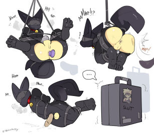 2024 4_toes accessory anal anal_plug anal_sex anthro anus arms_tied backsack balls ballsack bell bell_collar bengal_fox binder_(restraint) black_clothing black_latex black_mask black_skinsuit blindfold bodily_fluids bondage bondage_gear bound butt_slap buttplug buttplug_in_ass buttplug_insertion canid canine chastity_cage chastity_device clothing cock_ring collar container_bondage cum cum_on_ground erection feet fennec_fox fox fully_bound fur gag gagged gay gay_male genital_fluids genitals gimp gimp_mask gimp_suit hands_behind_back hi_res hybrid jay_(zinnick) jewelry latex latex_clothing latex_mask latex_skinsuit legbinder legs_tied male male_focus male_only mammal mask metal_chastity_cage object_in_ass penetration penis penis_accessory penis_jewelry plug_(sex_toy) plug_insertion red_collar restraints sex_toy sex_toy_in_ass sex_toy_insertion signature simple_background skinsuit slap solo spread_legs spreading submissive_male suitcase suitcase_bondage suspension suspension_bondage tan_body tan_fur tight_clothing toes true_fox watermark white_background yaoi zinnick