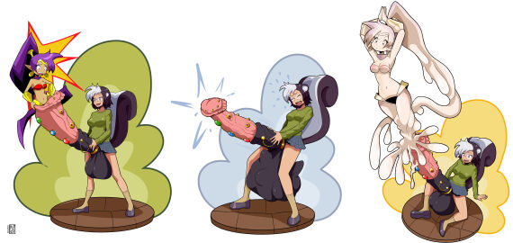 animal_genitalia balls cock_vore cum_creature cum_girl cum_transformation female female_prey futanari gemstone horse_penis huge_balls huge_penis hyper hyper_balls hyper_penis intersex light-skinned_futa light_skin penis pululon shantae shantae_(character) skunk_girl skunk_tail tagme tan-skinned_female tan_skin transformation vore what