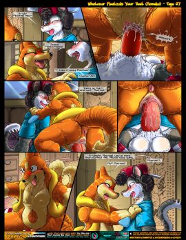 2024 2_tails 3_fingers 3_toes animal_genitalia anthro anthro_on_anthro anus areola backwards_hat balls black_body black_fur black_markings blue_body blue_briefs blue_clothing blue_eyes blue_shirt blue_topwear blue_underwear blush bodily_fluids briefs briefs_down brown_body brown_ears brown_fur brown_hair brown_tail claws clitoris close-up closed_eyes clothed clothed/nude clothed_anthro clothed_male clothed_sex clothing comic comic_page cowgirl_position crouching crouching_cowgirl_(position) crouching_sex dated dialogue digital_media_(artwork) digitigrade dipstick_tail door duo english_text erection eye_contact eyelashes fangs feet felid feline female female_on_top female_penetrated finger_claws fingers flat_chested floatzel floor from_front_position fur fur_markings furniture generation_4_pokemon genital_fluids genitals hair hands_on_bed hands_on_shoulders hat headgear headwear hi_res inside interspecies kitsune_youkai larger_male looking_at_another looking_at_partner looking_pleasured male male/female male_on_bottom male_penetrating male_penetrating_female mammal markings metal mirror moan moaning_name multi_tail multicolored_body multicolored_briefs multicolored_clothing multicolored_fur multicolored_hat multicolored_tail multicolored_underwear mustelid musteline name_drop navel nintendo nipples nude nude_anthro nude_female on_bottom on_top onomatopoeia open_mouth orange_body orange_fur orange_paws orange_tail page_7 page_number partially_clothed partially_clothed_anthro partially_clothed_male pattern_clothing penetration penile penile_penetration penile_spines penis penis_in_pussy pink_clitoris pink_inner_ear pink_nose pink_pussy pokemon pokemon_(species) pokemon_trainer pokephilia poster pussy pussy_juice_on_penis pussy_juice_on_pussy pussy_juice_splatter red_anus red_briefs red_clothing red_hat red_headwear red_penis red_tongue red_underwear sex sheath shirt sitting size_difference smaller_female snout sound_effects speech_bubble striped_briefs striped_clothing stripes subscribestar subscribestar_logo subscribestar_username tail tail_markings tan_areola tan_body tan_fur tan_nipples tan_paws tan_tail tan_tail_tip teeth text tile tile_floor title toes tongue topwear true_musteline two-tone_body two-tone_briefs two-tone_clothing two-tone_fur two-tone_hat two-tone_tail two-tone_underwear underwear url vaginal_fluids vaginal_penetration wall_(structure) weasel whiskers white_balls white_body white_clothing white_fur white_hat white_headwear white_tail white_tail_tip wood wood_door wood_furniture wood_wall yellow_body