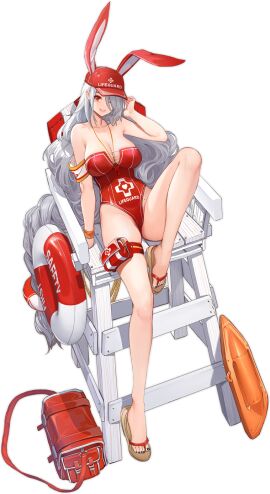 absurdly_long_hair animal_ears azur_lane bag bare_shoulders baseball_cap black_background braid breasts casual_one-piece_swimsuit cg chair choker cleavage collarbone covered_navel cross dishwasher1910 fake_animal_ears feet female flip-flops full_body grey_hair hair_over_one_eye hat highleg highleg_swimsuit innertube jewelry knee_up large_breasts leg_up legs lifebuoy long_hair looking_at_viewer mole mole_on_body mole_under_eye official_alternate_costume official_art one-piece_swimsuit prinz_heinrich_(azur_lane) prinz_heinrich_(rabbit_on_watch)_(azur_lane) rabbit_ears red_eyes red_headwear red_one-piece_swimsuit sandals simple_background single_braid sitting smile solo strapless strapless_one-piece_swimsuit swim_ring swimsuit thigh_pouch thigh_strap toenail_polish toenails toes tongue tongue_out very_long_hair whistle whistle_around_neck white_hair