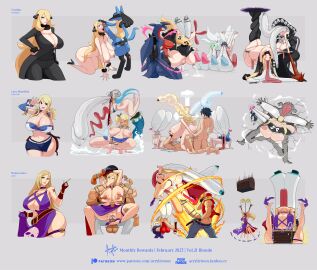absurd_res acrylictoon anthro aquarius_(fairy_tail) ass b._jenet balls big_breasts breasts cleavage clothed clothing cogita_(pokemon) cynthia_(pokemon) diantha_(pokemon) eyes_popping_out fairy_tail fatal_fury female female_penetrated garchomp generation_4_pokemon genitals gray_fullbuster group hi_res huge_breasts human juvia_lockser king_of_fighters lactating lactating_in_mouth lactation lisanna_strauss lucario lucy_heartfilia male male/female male_lucario male_penetrating male_penetrating_female mammal natsu_dragneel nintendo nipples pain penetration penis pokemon pokemon_(species) pokemon_champion pokemon_dppt pokemon_legends:_arceus pokemon_xy pokephilia ryona sex snk terry_bogard toony trio virgo_(fairy_tail) wild_take