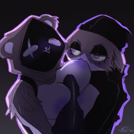 2d big_breasts breast_sucking breasts erect_penis female fortnite male meow_skulls_(fortnite) meowskulls paizuri penis raven_team_leader small_breasts titjob