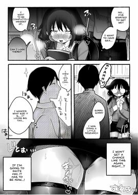 1boy 1girls black_hair blush fantasizing female female_pervert glasses horny_female male manga original original_character panties pussy pussy_juice_drip_through_clothes skeb_commission skirt tagme tagme_(artist) thick_thighs thighhighs twintails wet