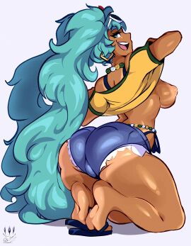 1girls areola ass big_ass big_breasts big_thighs bikini brazil brazilian brazilian_female brazilian_miku breasts citez cyan_eyes cyan_hair feet female female_only gigantic_ass hatsune_miku huge_ass huge_thighs latin_american_hatsune_miku_(meme) lifting_shirt long_hair looking_at_viewer nipples sandals shirt shorts soles solo tagme tan tan_body tan_line tan_lines tanline tanlines thick_hips thick_thighs thighs thong twintails vocaloid yellow_shirt
