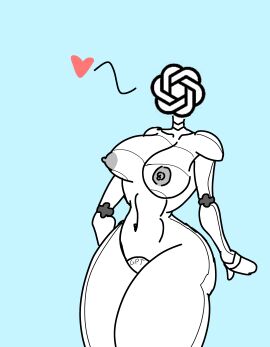 1girls android artificial_intelligence big_ass big_breasts busty chatgpt curvaceous hand_on_hip robot thick_thighs