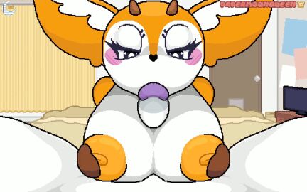 aggressive_retsuko aggretsuko animated anthro anthro_penetrated aseprite_(artwork) big_ears blush breast_play breasts deer digital_media_(artwork) dominant dominant_anthro dominant_female duo female female_penetrated first_person_view fur kidnapping lagomorph leporid male male/female male_penetrating male_penetrating_female male_pov mammal nipples oral oral_penetration orange_body orange_fur orange_nipples paizufella paizuri papermoonqueen penetration penile penile_penetration penis penis_in_mouth pixel_(artwork) pixel_animation pixel_art rabbit sanrio sex sparkles submissive submissive_male submissive_pov titfuck titjob tsunoda tsunoda_(aggretsuko) white_body white_breasts white_fur