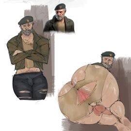 1boy anus balls balls_out big_ass big_ass_(male) big_butt huge_ass huge_butt male male_only penis penis_out presenting presenting_anus presenting_hindquarters ripped_clothing ripped_pants solo solo_male sprungtrapped wide_hips