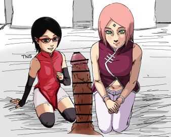 2d adult age_difference arm_support arm_wraps before_sex big_penis black_eyes black_hair blush boruto:_naruto_next_generations bracelet censored cheating cheating_female cheating_wife clothed_female clothing dark-skinned_male dark_skin dress eyewear female full_color fully_clothed glasses green_eyes height_difference huge_cock imminent_fellatio imminent_oral imminent_sex imminent_threesome interracial kneeling large_penis larger_female legs_together light-skinned_female light_skin looking_at_partner looking_at_partner's_penis looking_at_penis male megane milf mosaic_censoring mother_and_daughter naruto naruto_(series) no_penetration older_female pants partially_colored penis pink_hair presenting presenting_penis sakura_haruno sakura_haruno_(boruto) sarada_uchiha seiza shirt shorts size_difference smaller_female smile staring staring_at_penis taller_female thighhighs tns unseen_male_face