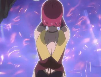 00s 1girls 2007 animated ass attack bare_shoulders bead_necklace beads bible_black bible_black_new_testament bouncing_breasts breasts car cleavage energy energy_weapon female jewelry long_sleeves mature_female monk motor_vehicle necklace nun red_hair religious revealing_clothes shin_bible_black short_hair stepping tagme takashiro_hiroko tight_clothes wide_hips