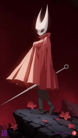 2d 2girls animated arttoru ass before_fight big_breasts black_body breasts bubble_butt female female_only grand_mother_silk hollow_knight:_silksong hollow_knight_(franchise) hornet_(hollow_knight) imminent_fight insects long_hair longer_than_10_seconds mask masked_female nipples nipples_visible_through_clothing red_coat shorter_than_30_seconds sound tagme video white_body
