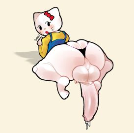 1anthro 1girls 2d 2d_(artwork) anthro anthro_only ass balls big_ass big_butt big_penis blush bowtie cat_girl catgirl clothed cock-tail danielito dickgirl felid felid_humanoid feline feline_humanoid female futa_only futa_sans_pussy futanari genital_fluids genitals hair_accessory hello_kitty hello_kitty_(character) hello_kitty_(series) humanoid_genitalia humanoid_penis intersex kitty_white leaking leaking_cum leaking_penis panties panties_aside penis pinup sanrio simple_background thick_ass thick_butt thick_thighs thighs topwear white_hair