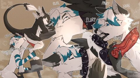 2025 3_toes 4_ears 5_fingers absurd_res anal anal_fluids anal_sex animal_genitalia animal_penis anthro anus armwear armwear_only ass avali avian avocado_mildvey belly bent_legs bent_over big_anus big_belly big_penis big_tail big_vulva bird black_anus black_body black_feathers black_fur black_nose black_penis black_sclera black_toe_claws black_tongue black_vulva blue_eyes blue_hair blue_markings bodily_fluids body_worship breath butt_focus butt_worship canid canine canine_genitalia canine_penis chair chest_tuft claws closed_eyes clothing cloud_emanata colored countershading cutaway dated deep_rimming deep_throat digital_drawing_(artwork) digital_media_(artwork) digitigrade dominant dominant_anthro dominant_intersex dominant_maleherm dripping duo egg egg_in_mouth egg_insertion emanata english_text erection eye_roll eyebrows fangs feathered_wings feathers feet fellatio fingerless_gloves fingers fluffy fucked_silly fur furniture fyr_(fenrir784) genital_fluids genital_focus genital_worship genitals gloves hair handwear hi_res holding_another's_knot holding_another's_penis holding_knot holding_penis huge_anus huge_cock hyper hyper_anus hyper_genitalia intersex intersex/male intersex_penetrated intravaginal_penis keesandwich kneeling knot knot_grab knot_root knot_root_grab knotted_penis knotting leaking_precum leg_grab licking long_tail looking_pleasured low-angle_view male male_penetrating maleherm maleherm/male maleherm_penetrated mammal markings messy mostly_nude motion_lines multi_ear multiple_scenes neck_bulge nude object_ingestion open_mouth oral oral_knotting oral_penetration outline oviposition panel_overlap panting pattern_armwear pattern_background pattern_clothing penetration penile penile_penetration penis penis_focus penis_worship precum precum_drip precum_string pregnant pregnant_anthro pregnant_intersex pregnant_maleherm purple_eyes raised_tail rimming saliva saliva_drip saliva_on_anus saliva_on_face saliva_on_penis saliva_on_tongue saliva_string sequence service servicing_from_below sex shaded side_view signature simple_background sketch_page slurping snout_fuck standing steaming step_pose stretched_anus striped_armwear striped_clothing stripes submissive submissive_male sucking swallowing swallowing_eggs table tail tears teeth text throbbing throbbing_penis toes tongue tongue_out tongue_penetration tuft tufted_fur underfluffies vaginal_fluids vaginal_penetration vein veiny_penis vulva white_body white_feathers white_fur winged_arms wings worship