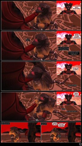 absurd_res animal_humanoid anthro big_breasts blush bodily_fluids breasts clothed clothing comic comic_panel cum cum_in_mouth cum_inside digital_media_(artwork) dragon dragon_humanoid duo english_text fellatio female frill_(anatomy) genital_fluids genitals head_crest head_frill hi_res horn humanoid kala_(petruz) lizard male male/female mythological_creature mythological_scalie mythology nipples non-mammal_breasts nude oral penile penis petruz_(copyright) pussy reptile scalie sex text verbalblade