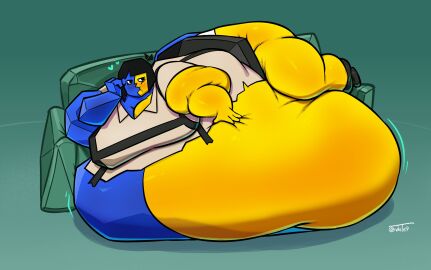 1girls ass big_ass big_belly big_breasts breasts bubble_ass bubble_butt ena ena_(orginal) ena_(series) exposed_fat_belly fat fat_female female female_focus female_only huge_ass hyper joel_g morbidly_obese_female obese obese_female overweight overweight_female sofa solo solo_female solo_focus ssbbw thick_thighs turron turrón_de_doña_pepa vhite9 wide_hips