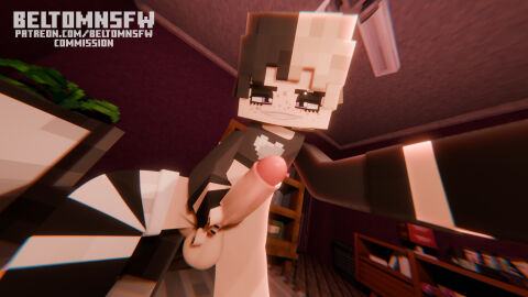 1boy 3d balls beltomnsfw black_hair blonde_hair detailed_background elliot_grimes_(odysseyellie) eyebrow_piercing femboy fingerless_gloves freckles hand_on_penis heart holding_penis holding_phone jpeg leg_up long_sleeves looking_at_viewer male male_only microsoft mine-imator minecraft painted_nails partially_clothed partially_nude penis pink_eyes presenting presenting_penis self_upload shirt showing_off smiling smiling_at_viewer solo tagme teeth thick_thighs twink two-tone_hair wide_hips