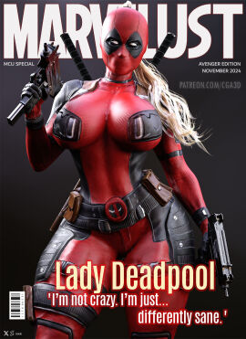 1girls 3d ass athletic athletic_female big_ass big_breasts breasts bust busty cga3d chest curvaceous curvy curvy_figure deadpool_corps erotichris female female_focus hips hourglass_figure huge_ass lady_deadpool ladypool large_ass large_breasts legs light-skinned_female light_skin magazine magazine_cover marvel marvel_comics mature mature_female slim_waist thick thick_hips thick_legs thick_thighs thighs tight_clothing voluptuous voluptuous_female waist wanda_wilson wide_hips x-men