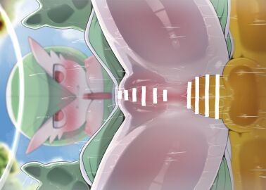 1boy 1girls anthro anthro_only anus ass ass_focus blush blushing censor_bar censored dagasi female female_focus furry furry_only gardevoir hi_res highres hypno ineffective_censorship male penis pokemon pokemon_(species) pokémon_(species) pussy straight