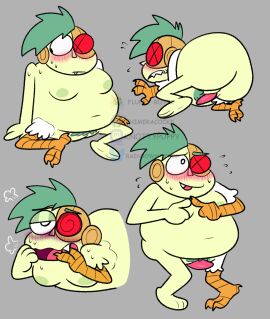 absurd_res animal_genitalia blush bodily_fluids cartoon_network chimeracocks cloaca cloacal_penis cybernetics cyborg flying_sweatdrops genitals hi_res humanoid hybrid looking_at_viewer lord_boxman machine male mature_male ok_k.o.!_let's_be_heroes overweight overweight_male penis pinup pose posing_for_the_viewer sharp_teeth shy solo sweat sweatdrop teeth