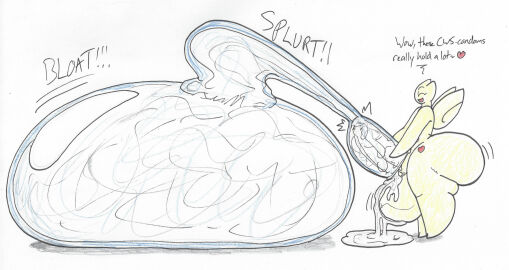 ass balls big_ass big_balls big_butt big_penis bodily_fluids chasey_ultra_beast_goodra condom cum dialogue english_text excessive_cum excessive_genital_fluids filled_condom generation_2_pokemon genital_fluids genitals hi_res huge_ass huge_butt hyper hyper_ass hyper_butt male nintendo non-human penis pokemon pokemon_(species) sexual_barrier_device simple_background solo text togetic wolfespada