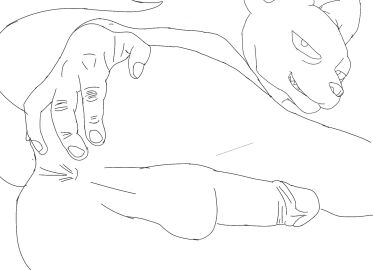 1boy anthro anthro_only anus ass balls beerus dragon_ball dragon_ball_super male male_only penis sketch solo_male tagme violetvulpine83