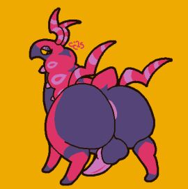 1boy aliasing anus_peek ass balls big_ass cubbycrazes_(artist) feral flat_colors huge_ass hyper hyper_ass knot knotted_penis male penis pokemon pokemon_(species) scolipede solo solo_male