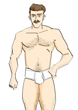 1boy bill_andersen bulge daddy dilf father flaccid hanes_briefs inside_out male male_only mature_male orlandoinlove penis solo solo_male