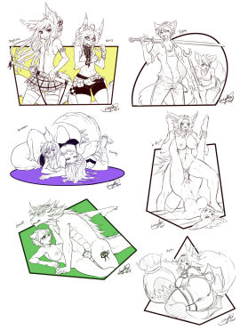 2014 anthro anthro_on_anthro anthro_penetrated anthro_penetrating anthro_penetrating_anthro canid canine dildo dildo_in_pussy dildo_insertion double_dildo dragon duo eeveelution felid feline female female/female generation_1_pokemon generation_2_pokemon hi_res humanoid jolteon katana lazydez looking_at_another magic_user male male/female mammal melee_weapon monochrome mythological_creature mythological_scalie mythology nintendo penetration penile penile_penetration penis penis_in_pussy pokemon pokemon_(species) pussy scalie sex sex_toy sex_toy_in_pussy sex_toy_insertion solo sword tangled_up umbreon vaginal_penetration weapon